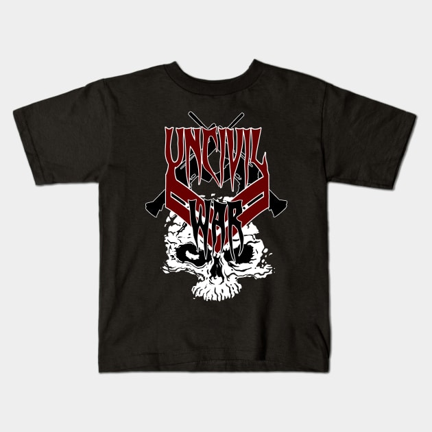 Uncivil War Skull Kids T-Shirt by Uncivil War